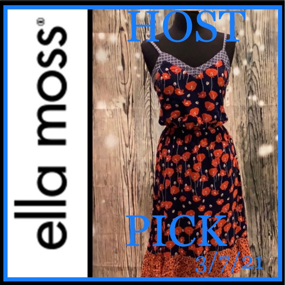 ❤️NWT ELLA MOSS FLORAL DRESS - Picture 12 of 12